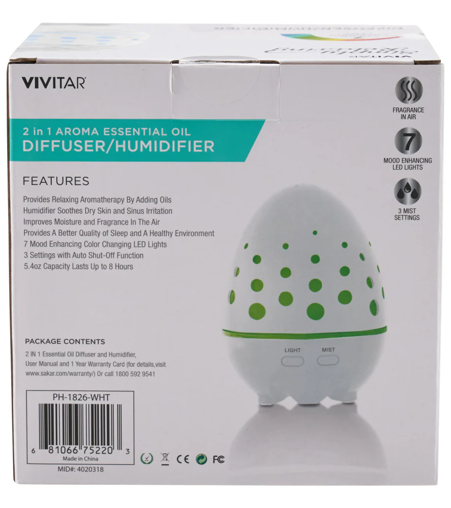 Aroma Essential Oil Diffuser & Humidifier - Image 12