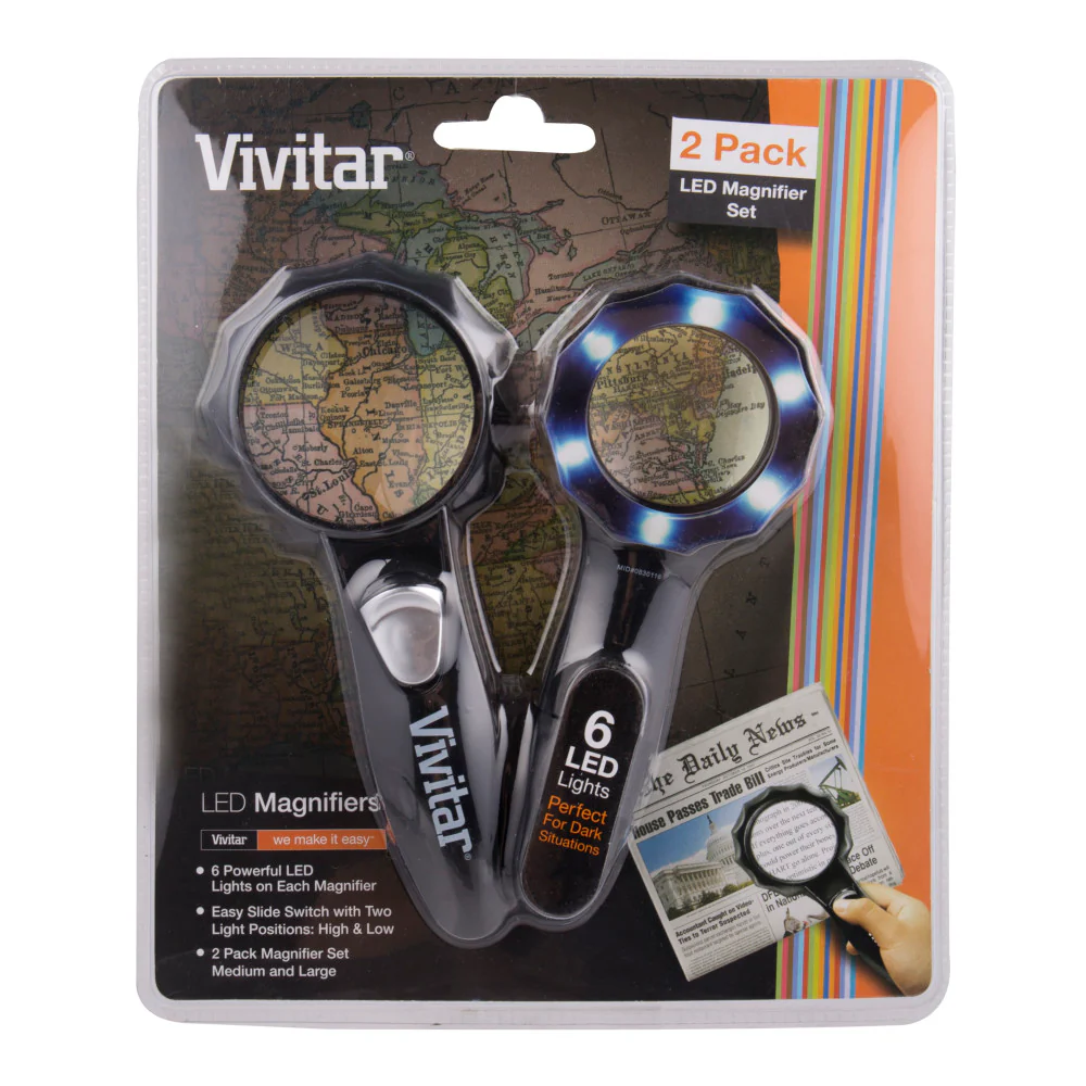 Lighted 6-LED Handheld Magnifier - Image 3