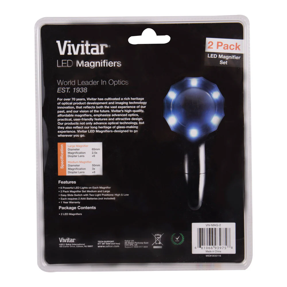 Lighted 6-LED Handheld Magnifier - Image 4