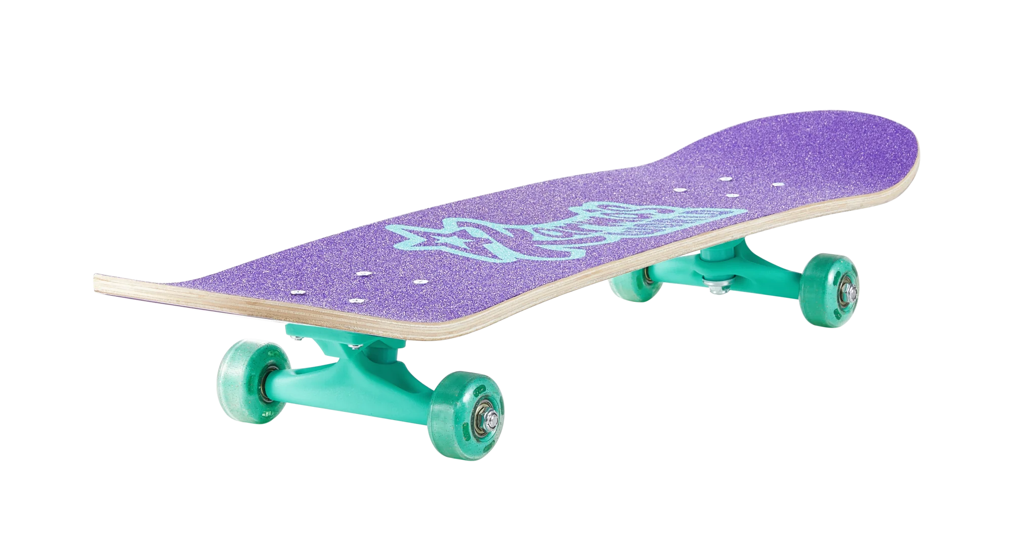 Karma's World 31" skateboard w/ glitter wheels- V2/ Pattern - Image 4