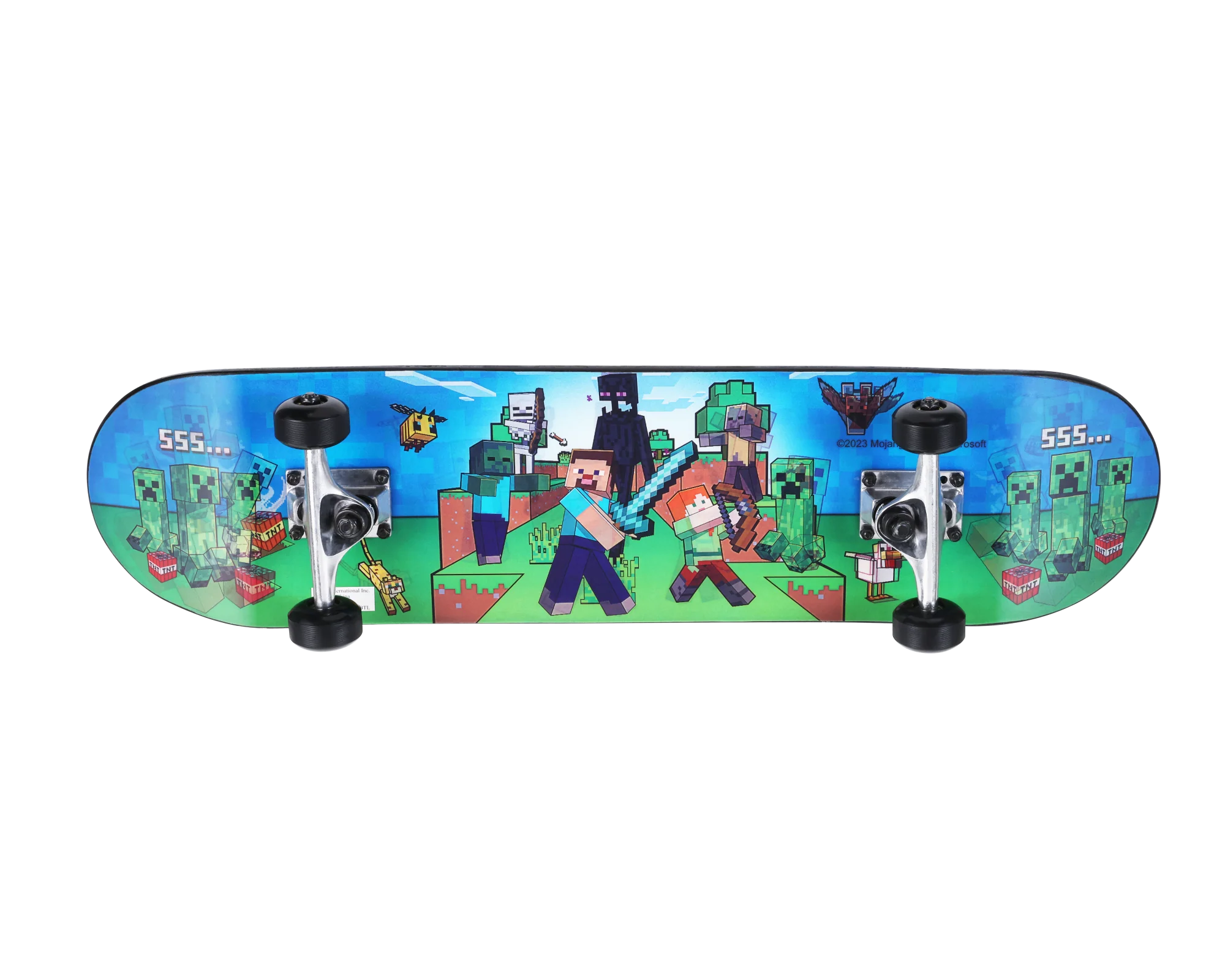 MINECRAFT Lenticular 31" Skateboard - Battle Scene - Image 4