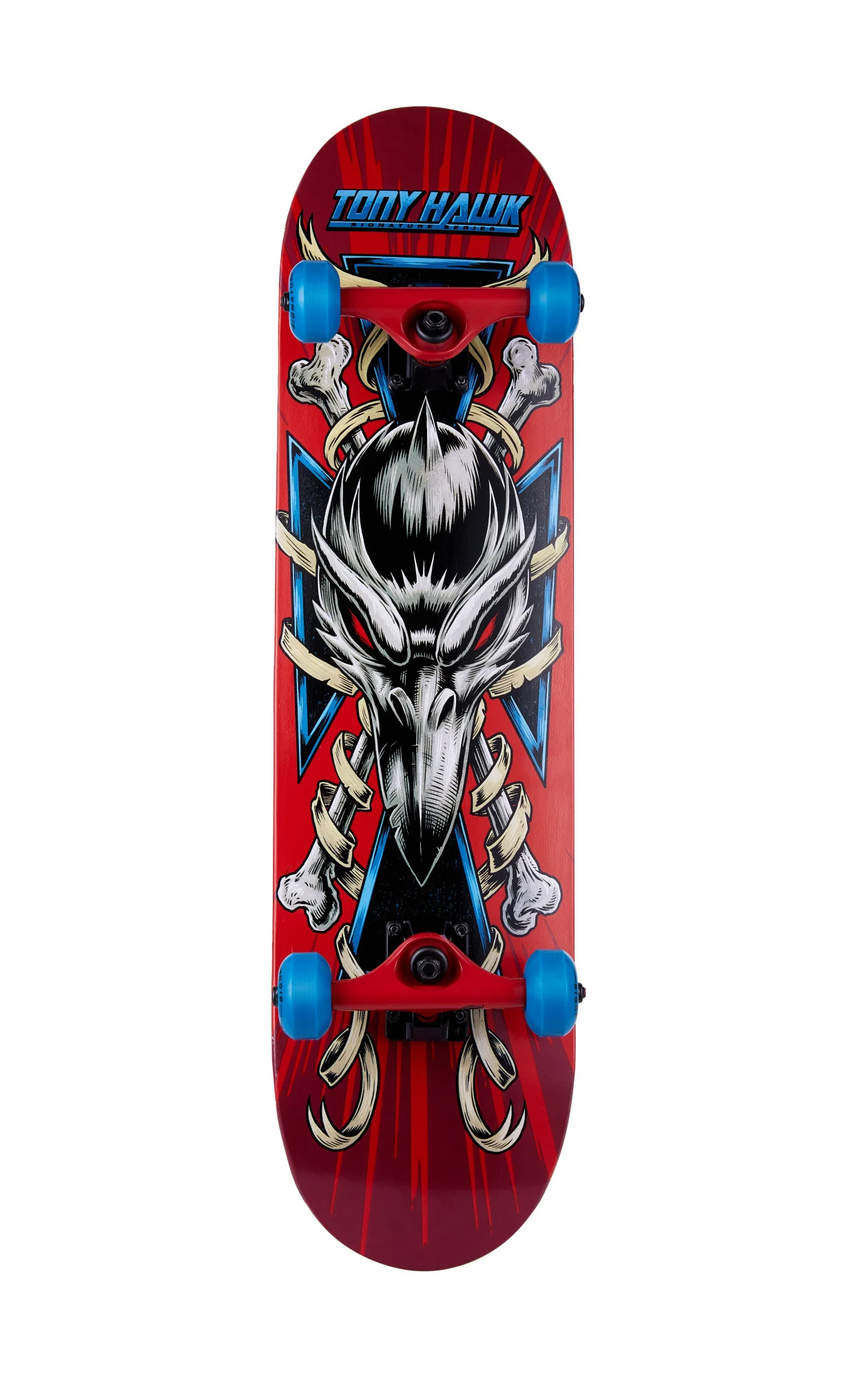 TH 31" Pro Board Bundle Red Cross Hawk Board & Black Metallic Helmet - Image 3