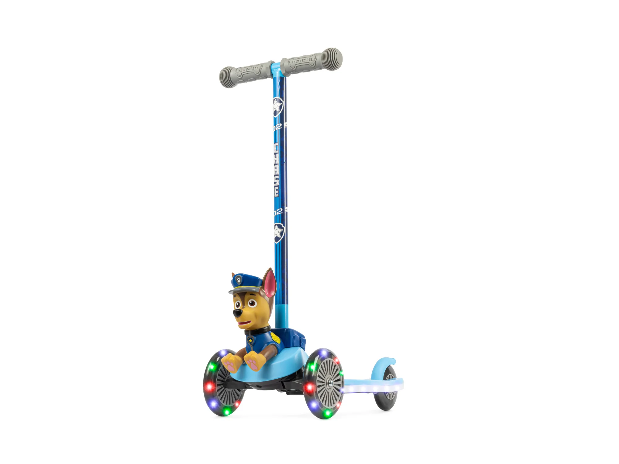 Paw Patrol CHASE 3D Scooter with Light Up Deck and Wheels