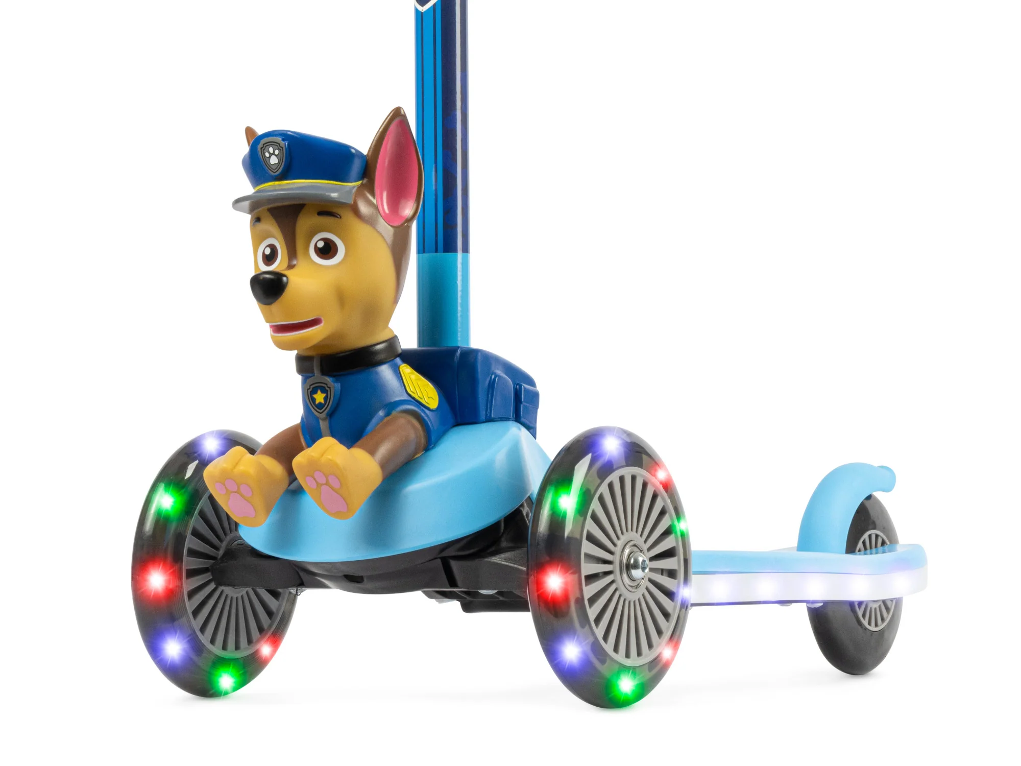 Paw Patrol CHASE 3D Scooter with Light Up Deck and Wheels - Image 4