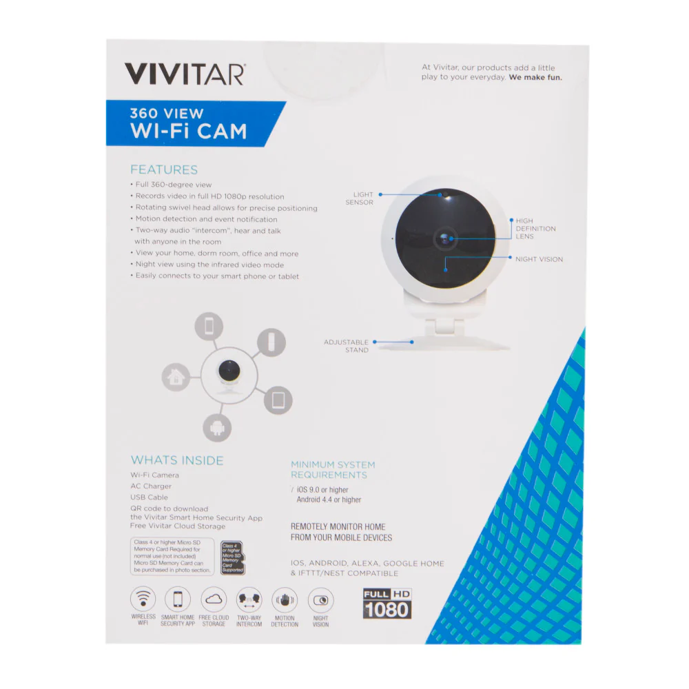 Vivitar 360 View Smart Home Camera - Image 8