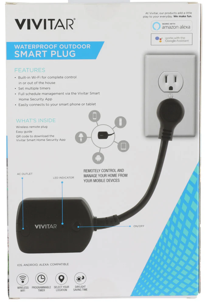 Vivitar Waterproof Outdoor Smart Plug - Image 4