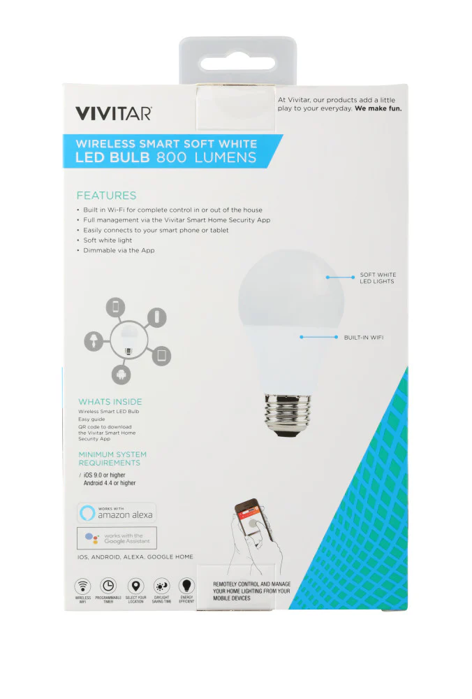 Vivitar Wireless Soft White LED Bulb - Image 3